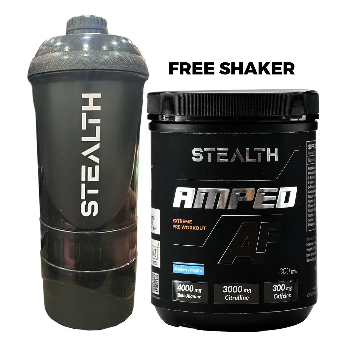 Amped AF Pre workout + Free Shaker