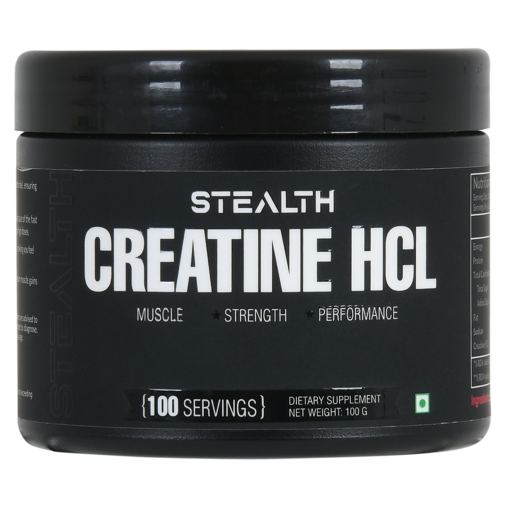 Creatine HCL - 100 Grams Unflavoured