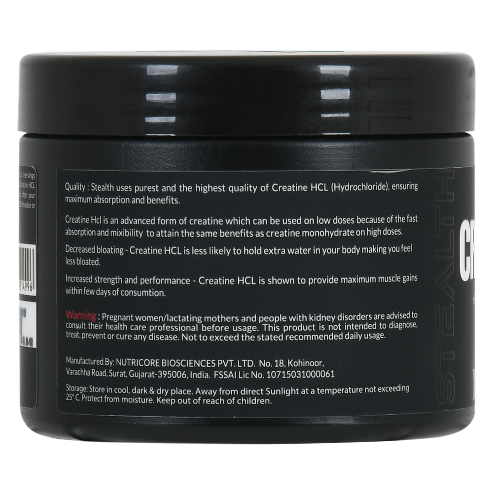 Creatine HCL - 100 Grams Unflavoured