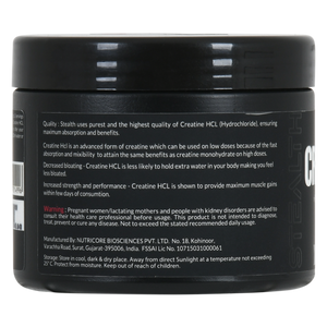 Creatine HCL - 100 Grams Unflavoured