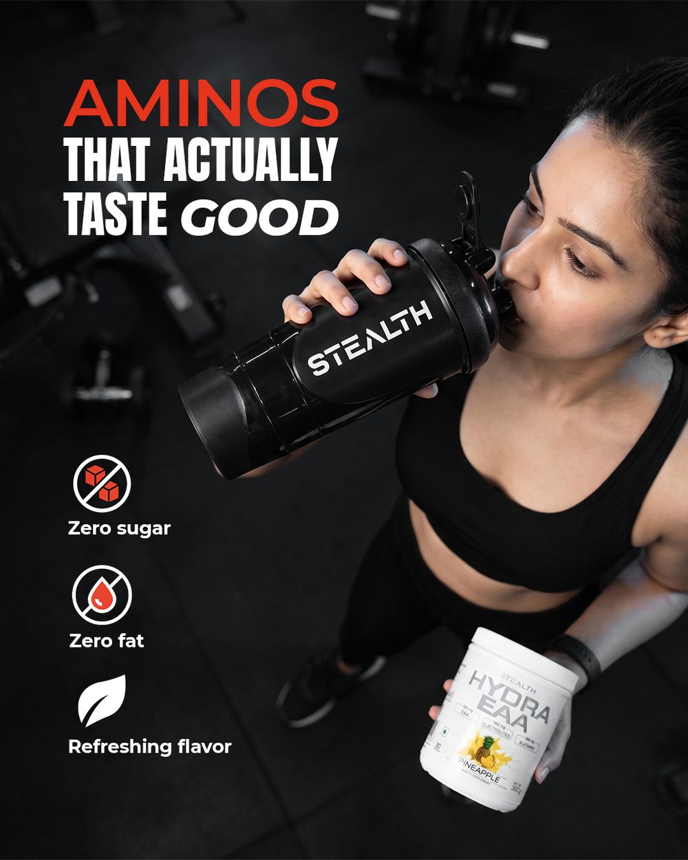 Hydra EAA – Essential Amino Acids with Electrolytes (390 g)