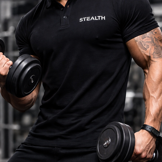Stealth Performance Polo Tee (100% Soft Cotton)