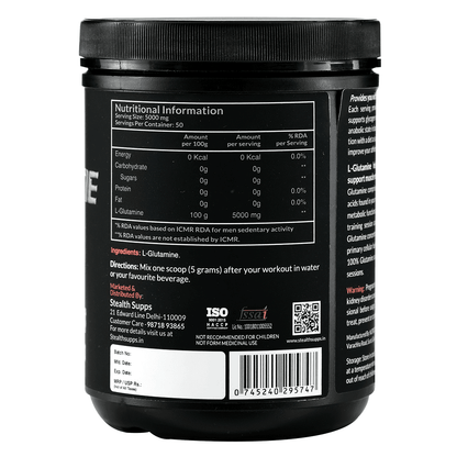 L Glutamine – 50 servings – 250 grams
