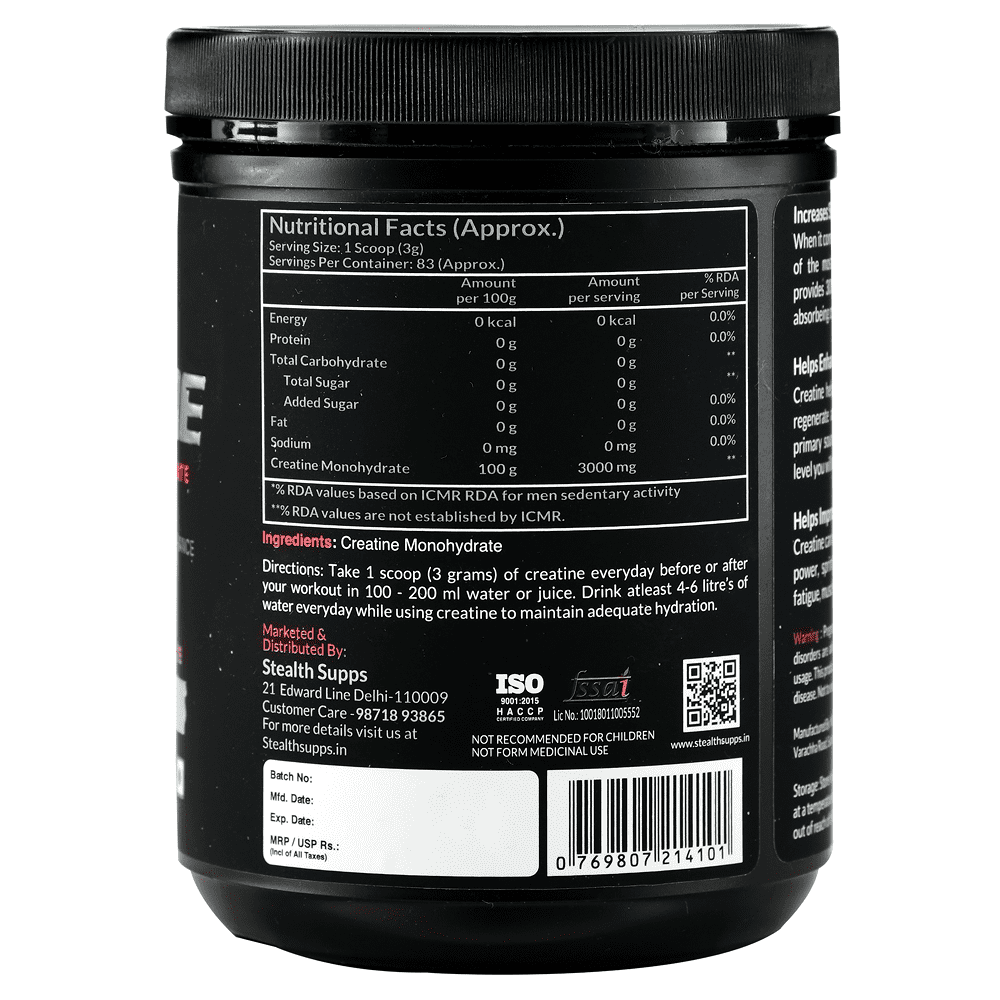 100% Creatine Monohydrate