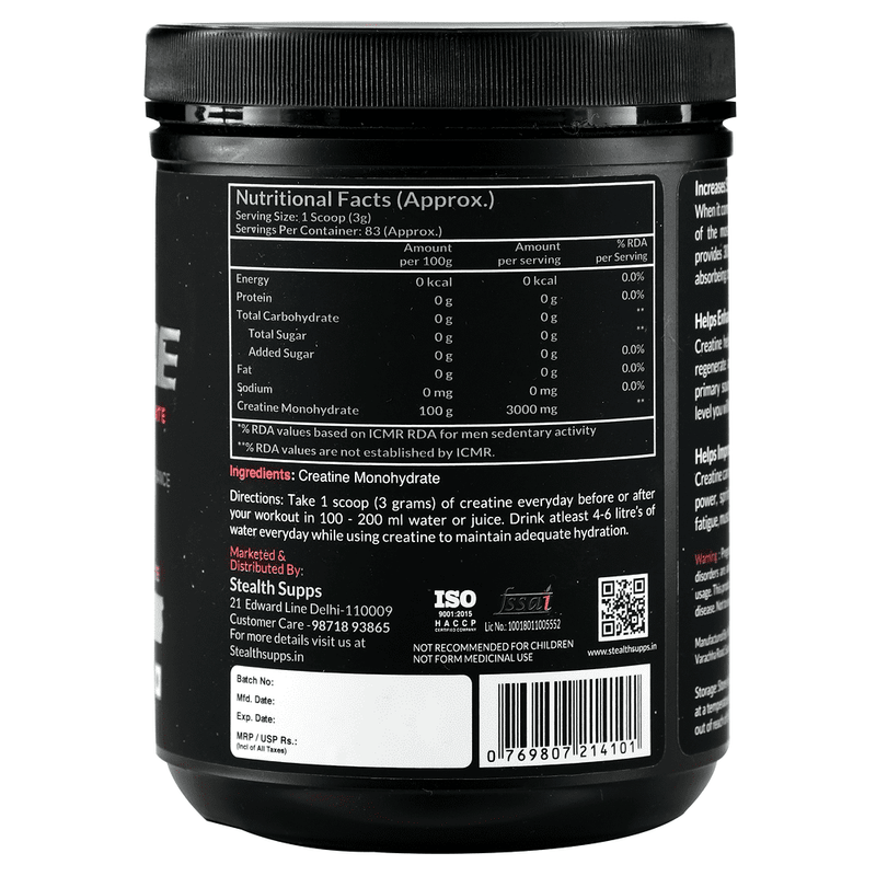 100% Creatine Monohydrate