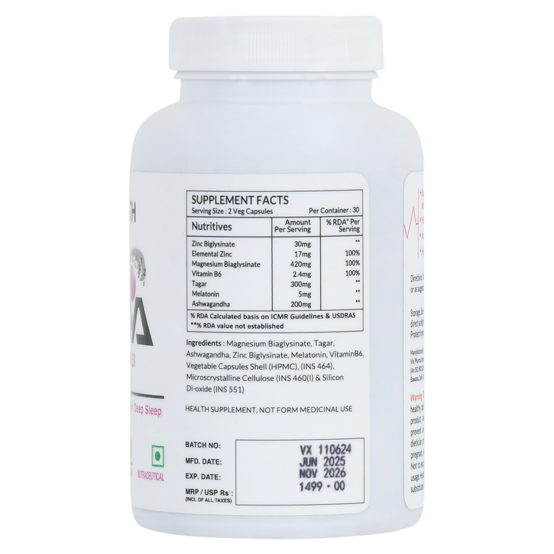ZMA + SLEEP AND TEST BOOSTER (90 CAPS)