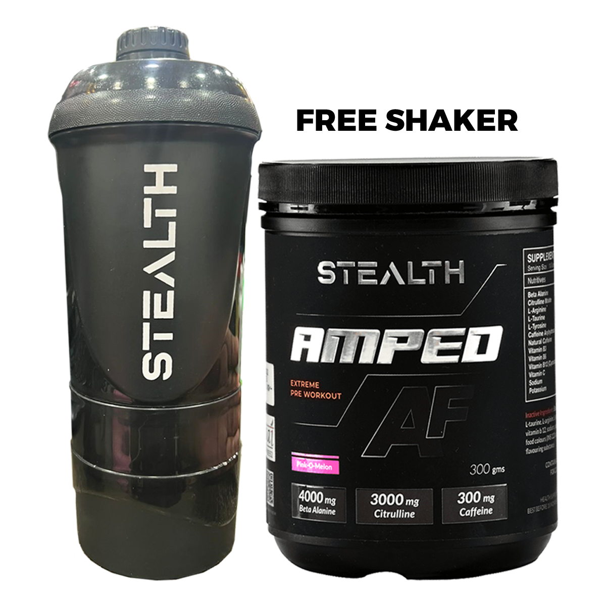 Amped AF Pre workout + Free Shaker
